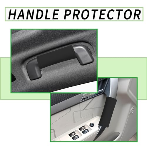 2PCS Leather Inside Car Door Handle Protector,Colorful Car - Product Imagery