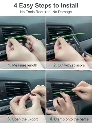 20 PCS Car Vent Trim, DIY Car Interior Accessories, Reflective - Product Imagery