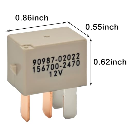 90987-02022 156700-2470 Automotive Relay (Pack of 2) – 30A 12VDC - Product Imagery