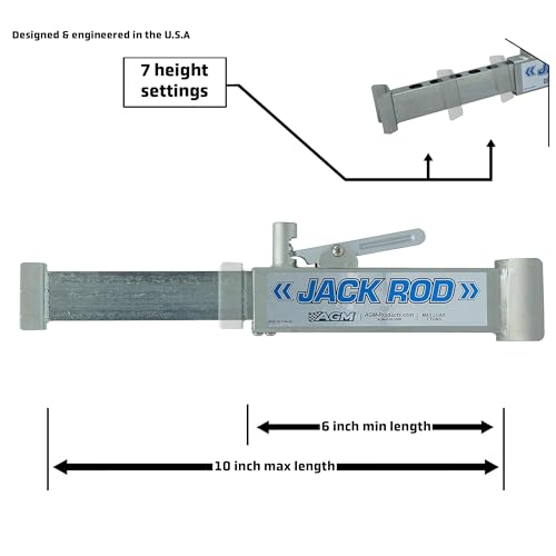 AGM Jack Rod Support Bar – 2 Ton Locking Bar - Product Imagery
