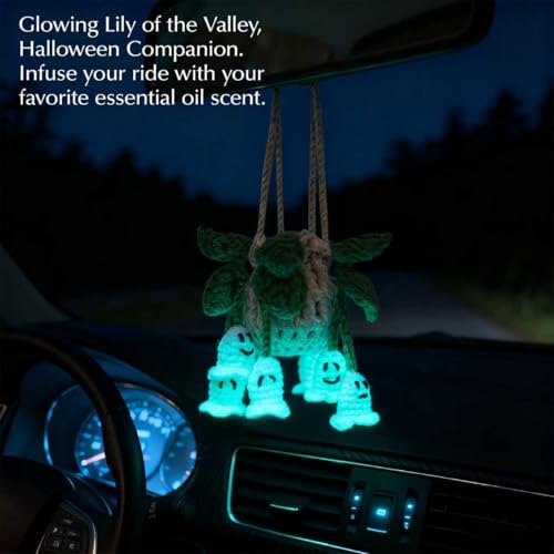 ROFIGL Handmade Crochet Hanging Car Air Freshener - - Product Imagery