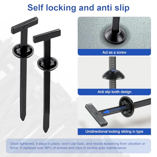 UYYE 200 Pcs Nylon Universal Cable Tie Buckles - Heavy Duty - Product Imagery
