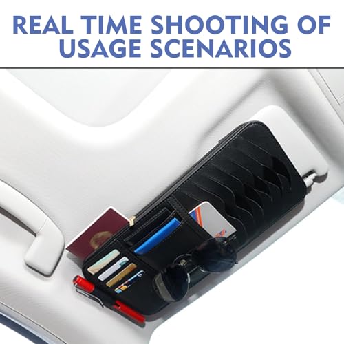 Car CD Holder, Compartmentalized Storage Pouch for Eyeglasses - Product Imagery