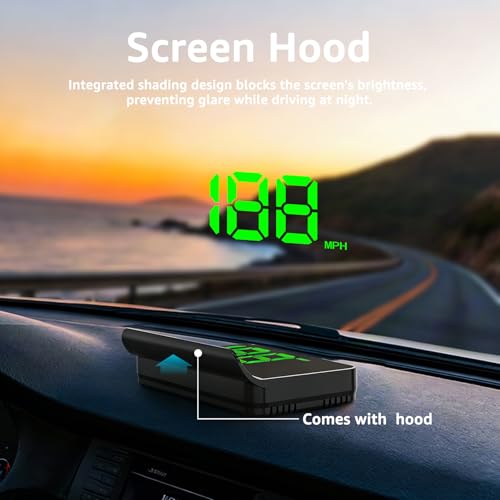 Heads up Display for Cars, Car HUD, GPS Speedometer,Head up - Product Imagery