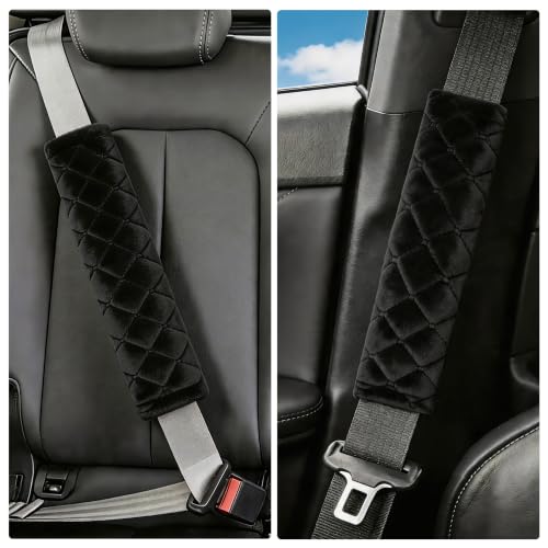 Amooca 2 Pack Seat Belt Covers Soft Shoulder Pad for Cars & - Product Imagery