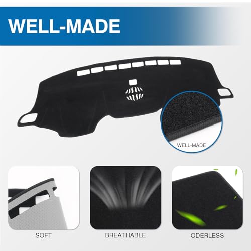 KUST Black Dash Cover for Honda CR-V CRV 2017-2022 Left Hand - Product Imagery