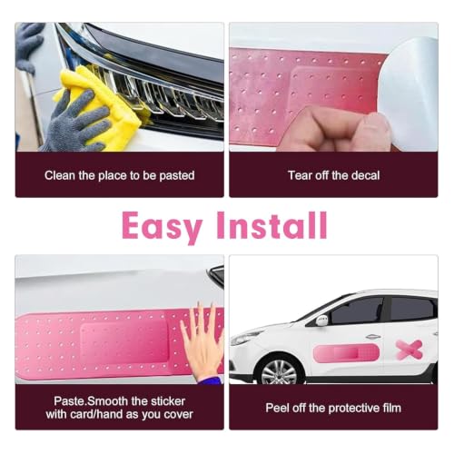4PCS Car Band Aid Sticker, Funny Auto Body Decals for Cover Dent - Product Imagery