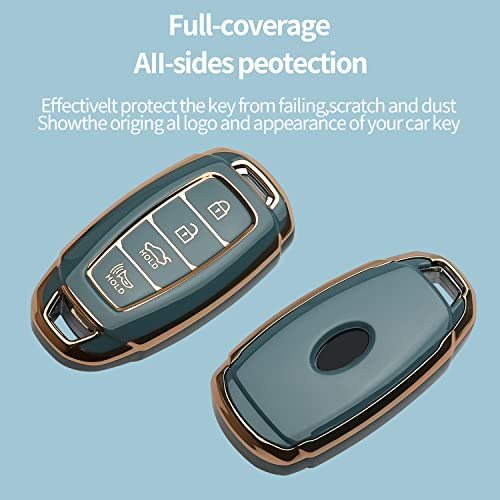Key Fob Cover Keychain Fit for 2019 2020 2021 Fe Palisade Kona - Product Imagery