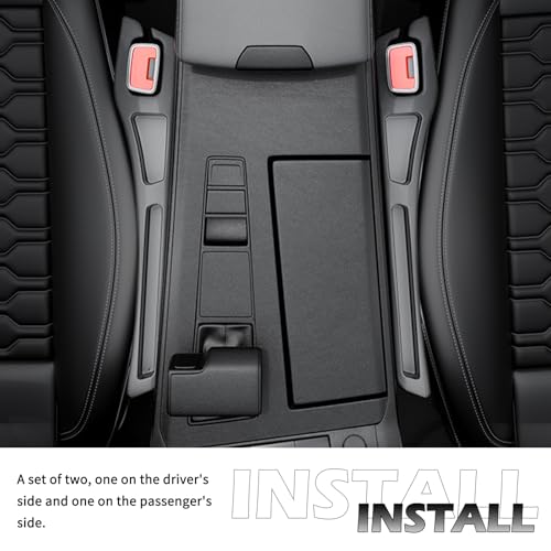 2PCS Car Seat Gap Filler Organizer Storages Phone Key Avoids - Product Imagery