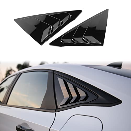 CKE for Honda Civic Sedan 2022-2026 Window Louvers -Glossy Black - Product Imagery