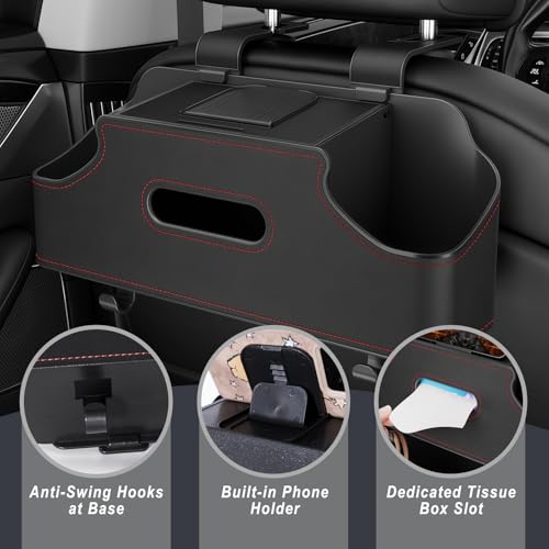 Backseat Car Organizer with Cup Holder, Car Seat Back Organizer, - Product Imagery