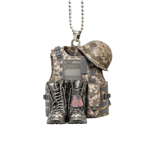 Talataca Veteran Soldier Backpack Boots Military Army 2D Flat - Product Imagery