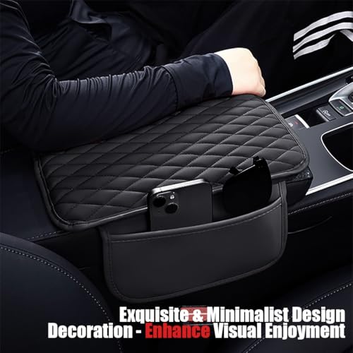 ESKONKE [Upgraded] Car Center Console Cover with 2 Storage Bags - Product Imagery