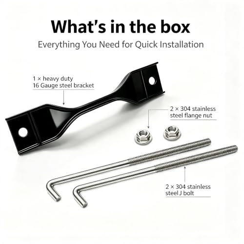 Battery Hold Down,304 SS J-Bolt Kit,Fits Civic 06-15,CR-V 07-11 - Product Imagery