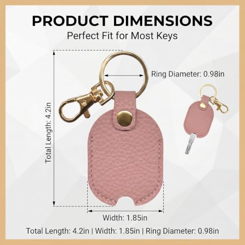 Leather Car Key Cover, Stylish Key Covers for Auto Keys, Car Key - Product Imagery
