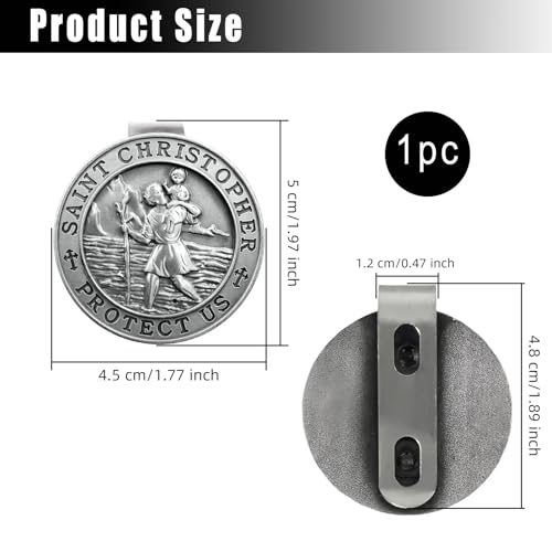 St Christopher Medal for Car, Saint Christopher Medal for Car - Product Imagery