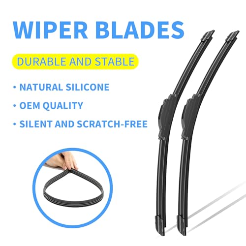 24"+24" Silicone Wiper Blades Replacement For Dodge Ram 1500 - Product Imagery