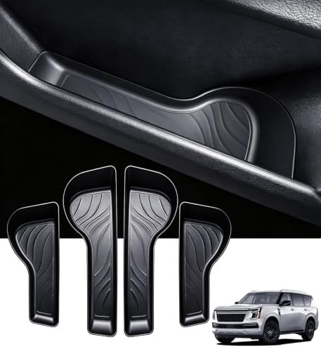 4PCS Door Side Organizer Storage Tray for Nissan Armada - Product Imagery