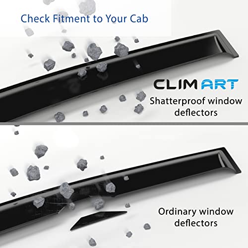 CLIM ART in-Channel Incredibly Durable Rain Guards for Dodge - Product Imagery