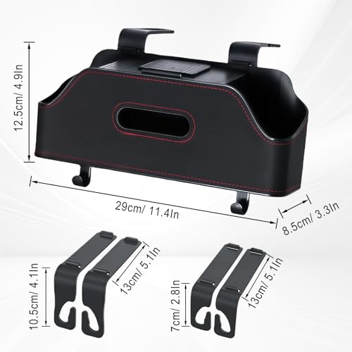 Backseat Car Organizer with Cup Holder, Car Seat Back Organizer, - Product Imagery