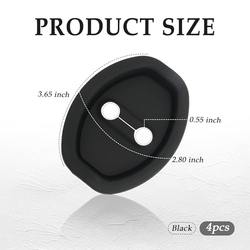 4PCS Upgrade Door Latch Lock Cover,Silicone Door Latch Guard Car - Product Imagery