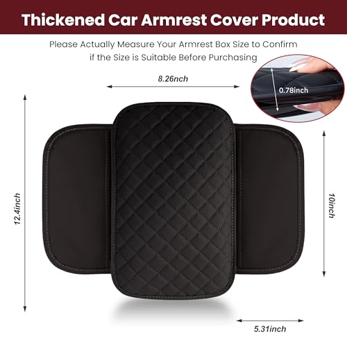 Upgraded Car Middle Center Console Cover with 2 Storage, - Product Imagery