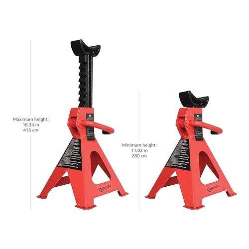 Amazon Basics Steel Jack Auto Stands, 3 Ton (2.7 metric Ton) - Product Imagery