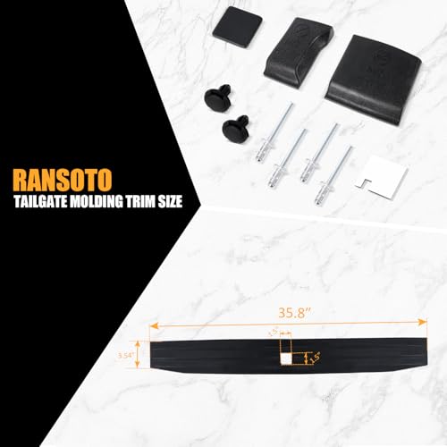 Tailgate Molding Trim Compatible with 2017 2018 2019 2020 2021 - Product Imagery