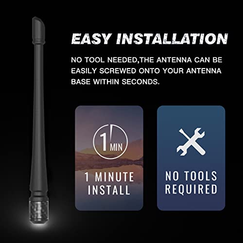 RYDONAIR 7" Antenna Compatible with Jeep Wrangler 2007+ & - Product Imagery