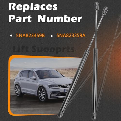 27.18 in 2 PCS Hood Lift Support Struts Gas Spring Shocks Rod - Product Imagery