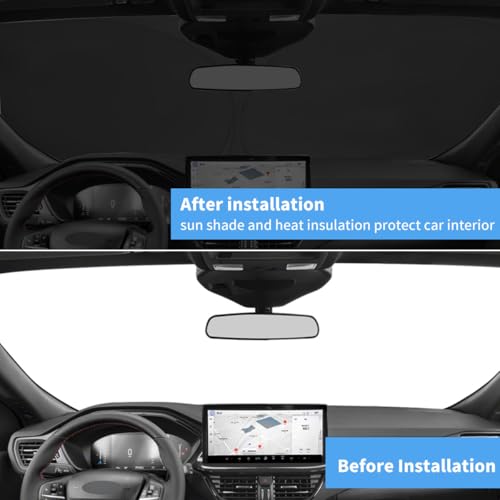 Windshield Sun Shade for Ford Escape S SE Sport Hybrid Titanium - Product Imagery