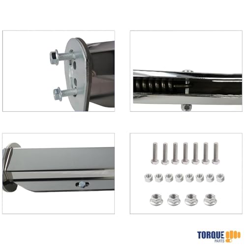 Torque Stainless Steel Mud Flap Hanger 28" 45-Degree Angled Set - Product Imagery