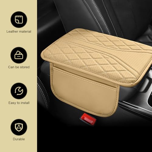 Car Center Console Cover, Cars Armrest Cushion with 2 Storage - Product Imagery