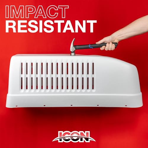 ICON Aftermarket A/C Shroud - fits Coleman Mach 8 - White - Product Imagery