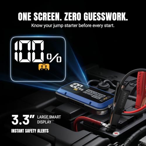 Hulkman Alpha 85 2000A Smart Battery Jumper Starter Portable for - Product Imagery