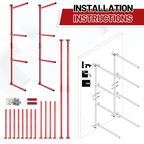 BBTO Wall Mount Bumper Stand, Auto Bumper Storage Rack, Load - Product Imagery