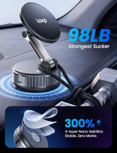 LOXP for MagSafe Car Mount, Vacuum Phone Holders for Your Car, - Product Imagery