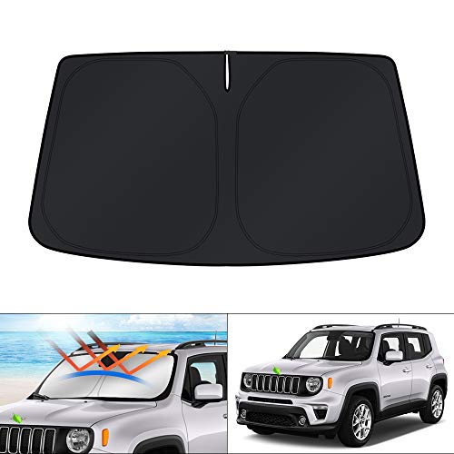 KUST Windshield Sun Shade for 2015-2024 Jeep Renegade - Product Imagery