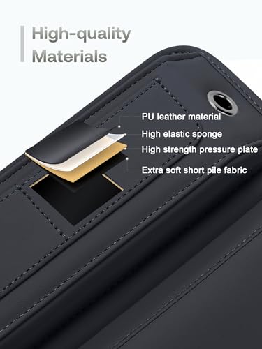 Universal Fit Premium Leather Car Seat Gap Filler Organizer, - Product Imagery