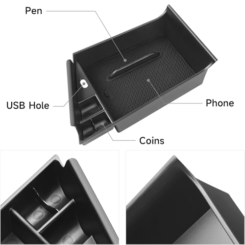 Center Console Organizer Compatible with Hyundai 2021-2025 2026 - Product Imagery