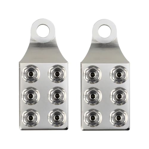 12-Way Battery Terminal Connectors M10 4/0-8 AWG Top Post Pair RV - Product Imagery