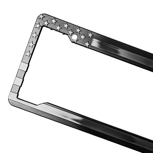 American Flag License Plate, Frame, and Key Tag Combo - Product Imagery