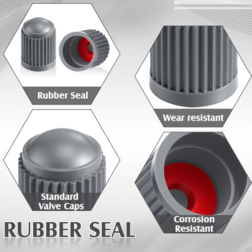 Outus 20 Pcs Tire Valve Stem Caps Car Tire Caps Plastic - Product Imagery