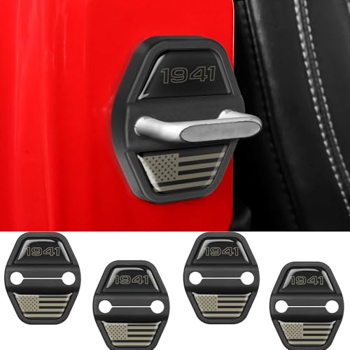 4PCS Door Lock Decoration Cover for 2018-2025 2026 Jeep Wrangler - Product Imagery