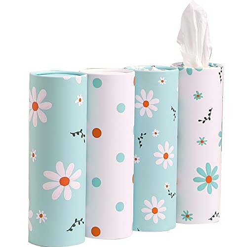 Car Tissue Holder with Facial Tissues Bulk - 4 PK Car Tissues - Product Imagery