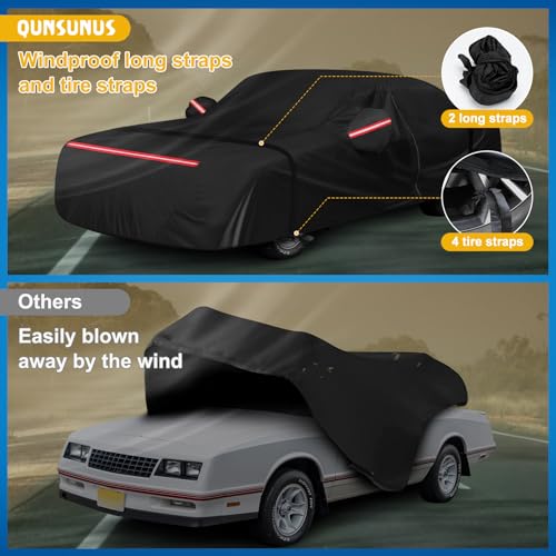 QUNSUNUS Car Cover for Chevy Monte Carlo 1970-1972 & 1978-1988 - Product Imagery