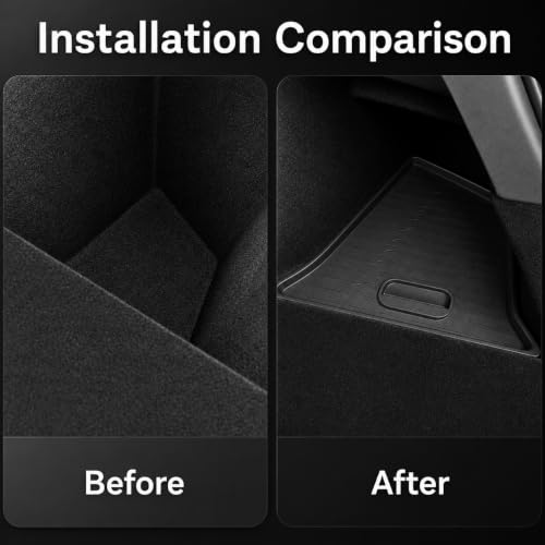 PUOENI Rear Trunk Storage Bins with Lids for 2025–2026 Tesla - Product Imagery