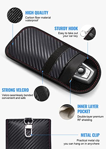 lanpard Faraday Pouch for Car Keys, Faraday Bag, Car RFID Signal - Product Imagery