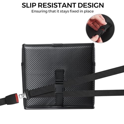 WHHMK Sturdy Leather Car Storage Support Up to 33 LB,Carbon - Product Imagery