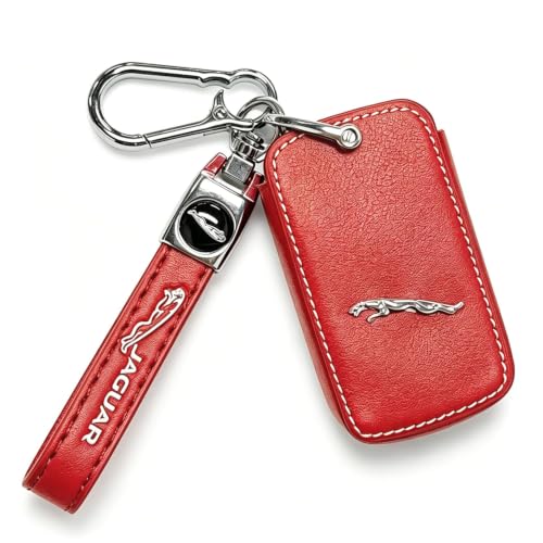 Leather Car Keychain, forJaguar I-PAC F-PAC E-PAC XEL XFL XJ XF - Product Imagery
